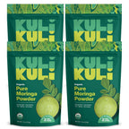 Kuli Kuli Moringa Oleifera Orgánica en Polvo - 4 Pack