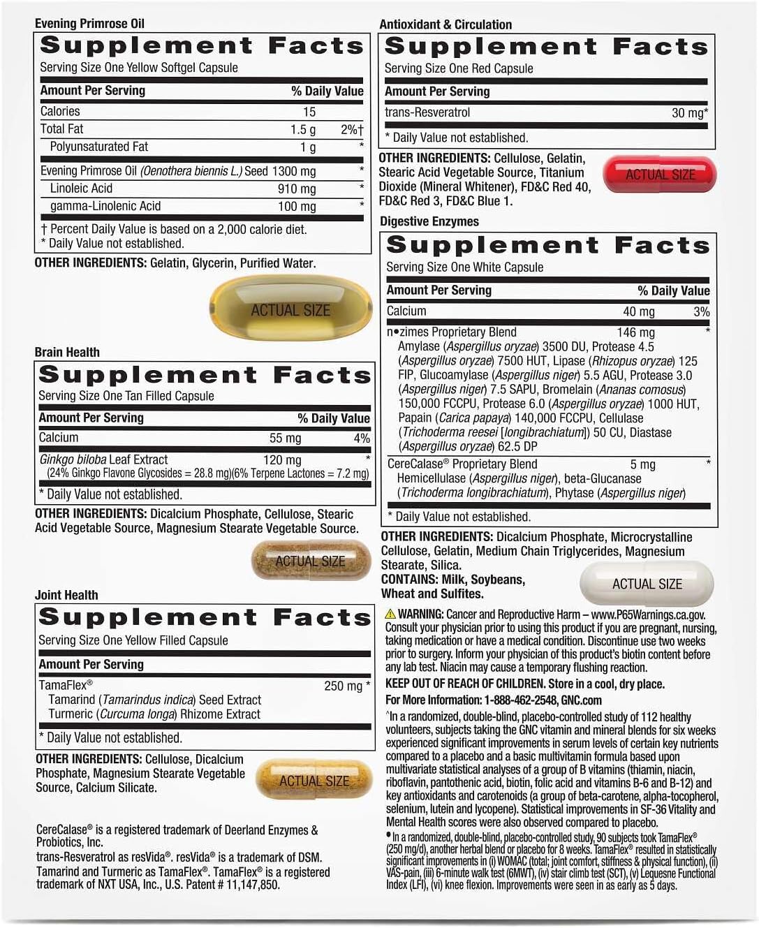 GNC Whole Body Vitapak Program, Ultra Premium, Proven Multivitamin Blend, 7 in 1 Formula, 30 Servings