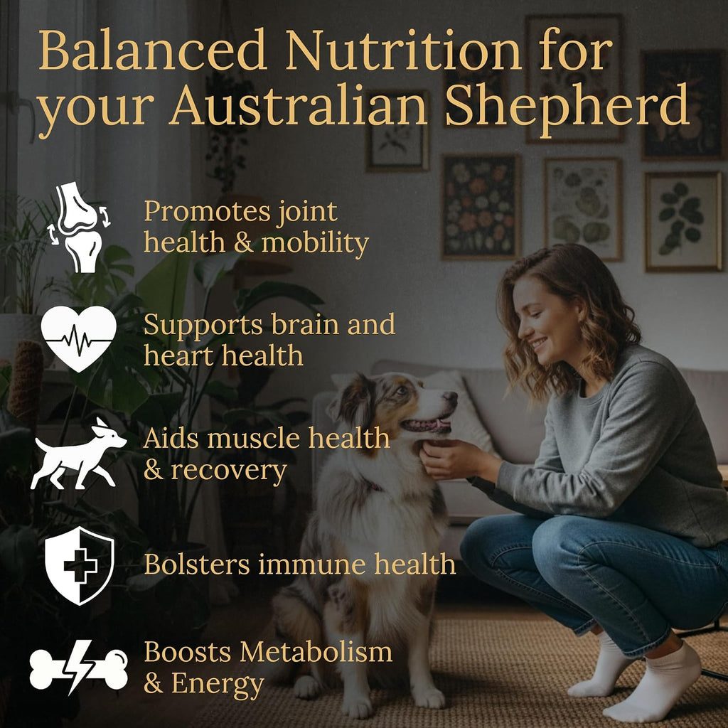 Prestige Breed Multivitamínicos para Pastor Australiano, 90 comprimidos, con Bacon Real