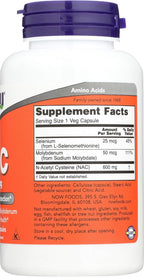 NOW Foods, NAC 600 mg, 100 Cápsulas