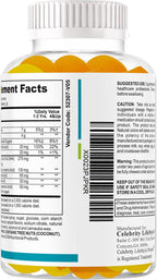 Ez-Focus Gominolas para Niños y Adolescentes – Apoyo al Enfoque Cerebral, Memoria y Concentración, DHA y Omega-3, 60 gominolas