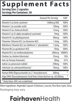 Fairhaven Health Postnatal Multivitamin Essentials - Multivitamínico Vegano para Mujeres en Postparto y Lactancia - 60 Cápsulas