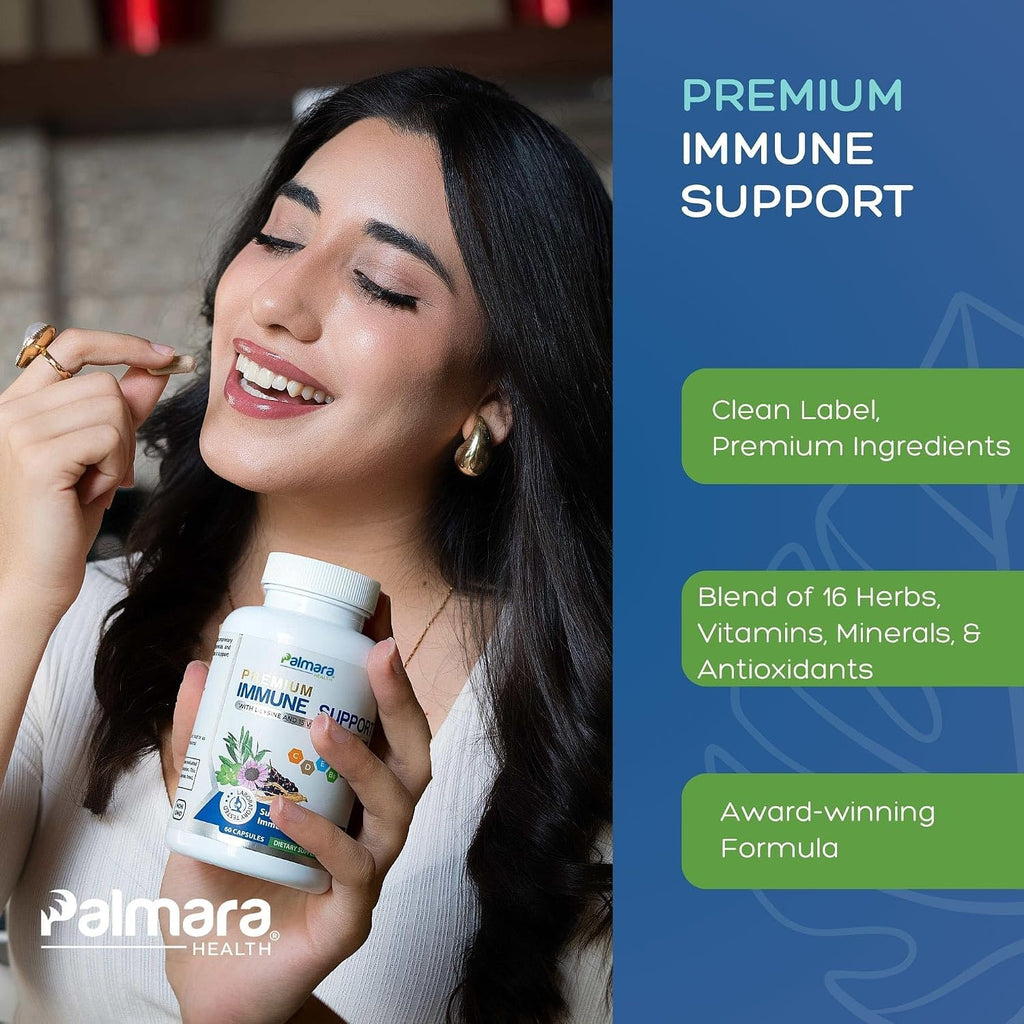 Palmara Health Premium Immune Support, 60 Cápsulas