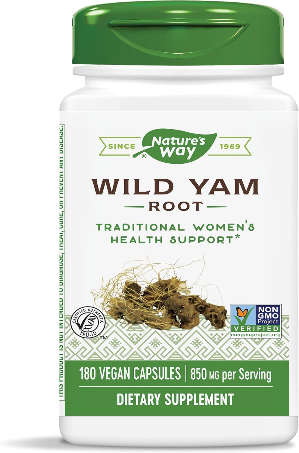 Nature's Way, Ñame Silvestre - 180 Cápsulas Vegetales