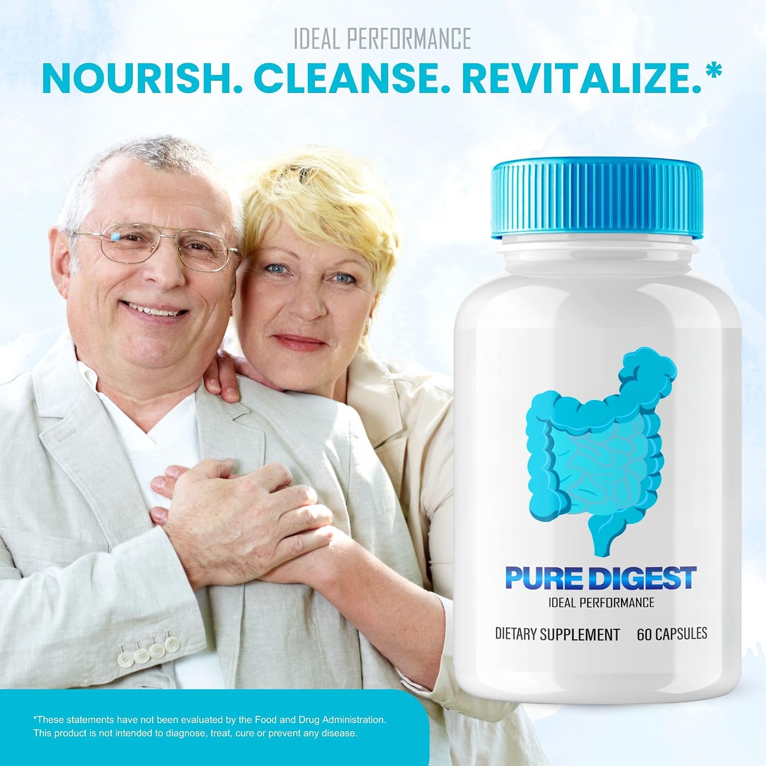 Pure Digest Capsules - Suplemento Digestivo Natural (60 Cápsulas)