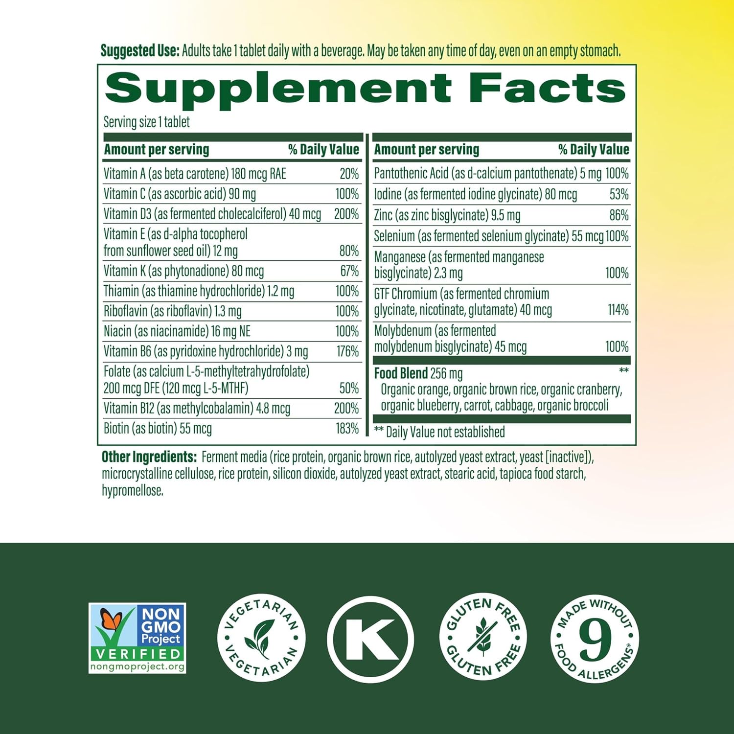MegaFood Women Over 55 One Daily – Multivitamínico y Mineral para Mujeres Mayores de 55 Años, 60 Comprimidos