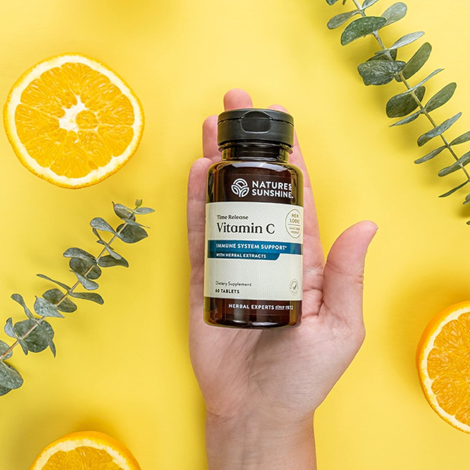 Nature's Sunshine Vitamina C Liberación Prolongada, 1000 mg, 120 Comprimidos