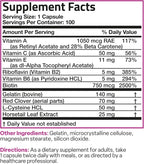Bronson Hair, Skin & Nails con Biotina Extra Fuerte - 100 Cápsulas