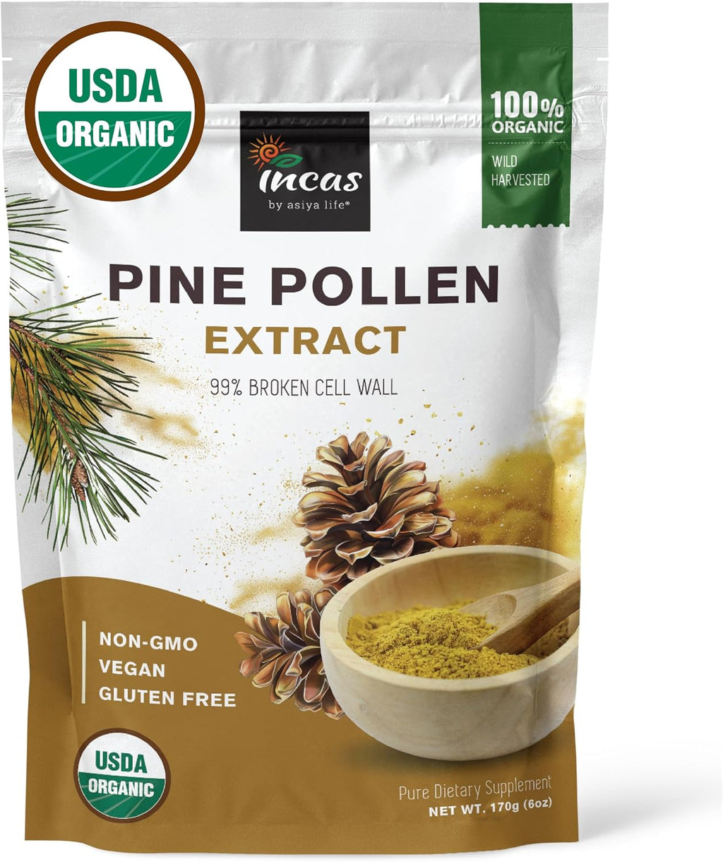 INCAS Polen de Pino Orgánico 100% USDA - 170g (6oz)