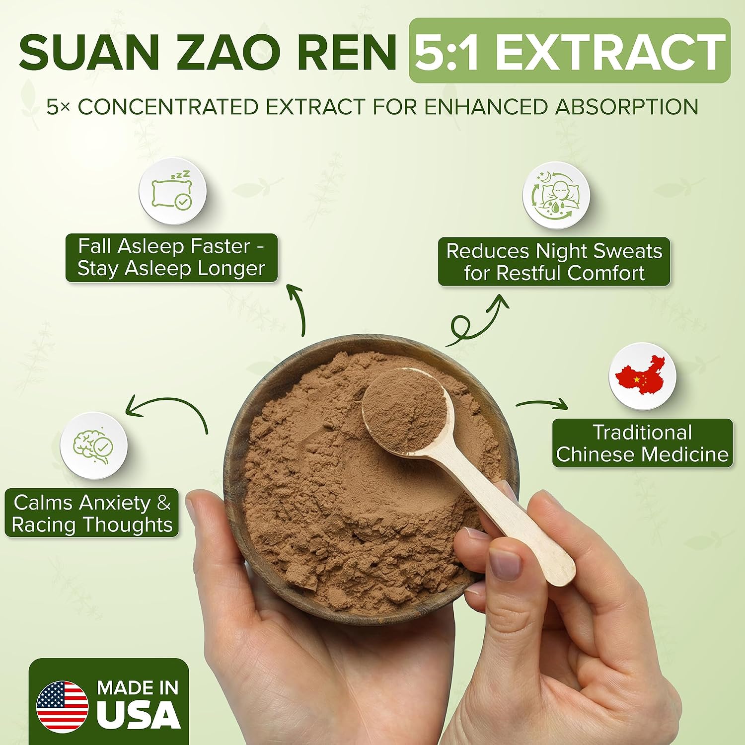Extracto Orgánico de Suan Zao Ren 5:1 (Semilla de Azufaifo) - 113 g