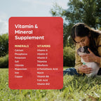 Vi-Sorbits Hierro y Vitaminas Suplemento Diario para Perros, Comprimidos Masticables Sabor a Carne, 200 Unidades