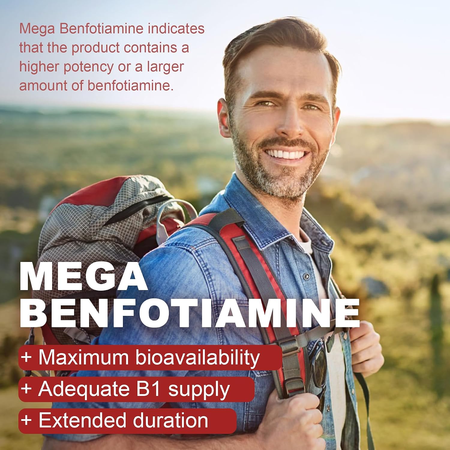 Gominolas de Benfotiamina 500mg – Complejo B con Magnesio – Vegano, Sin Azúcar