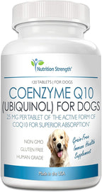 Nutrition Strength Coenzima Q10 para Perros - Ubiquinol, 120 Comprimidos Masticables