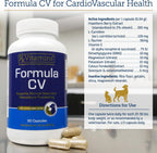 Rx Vitamins Formula CV - Cápsulas de Espino Blanco y Taurina para Perros y Gatos - 90 cápsulas