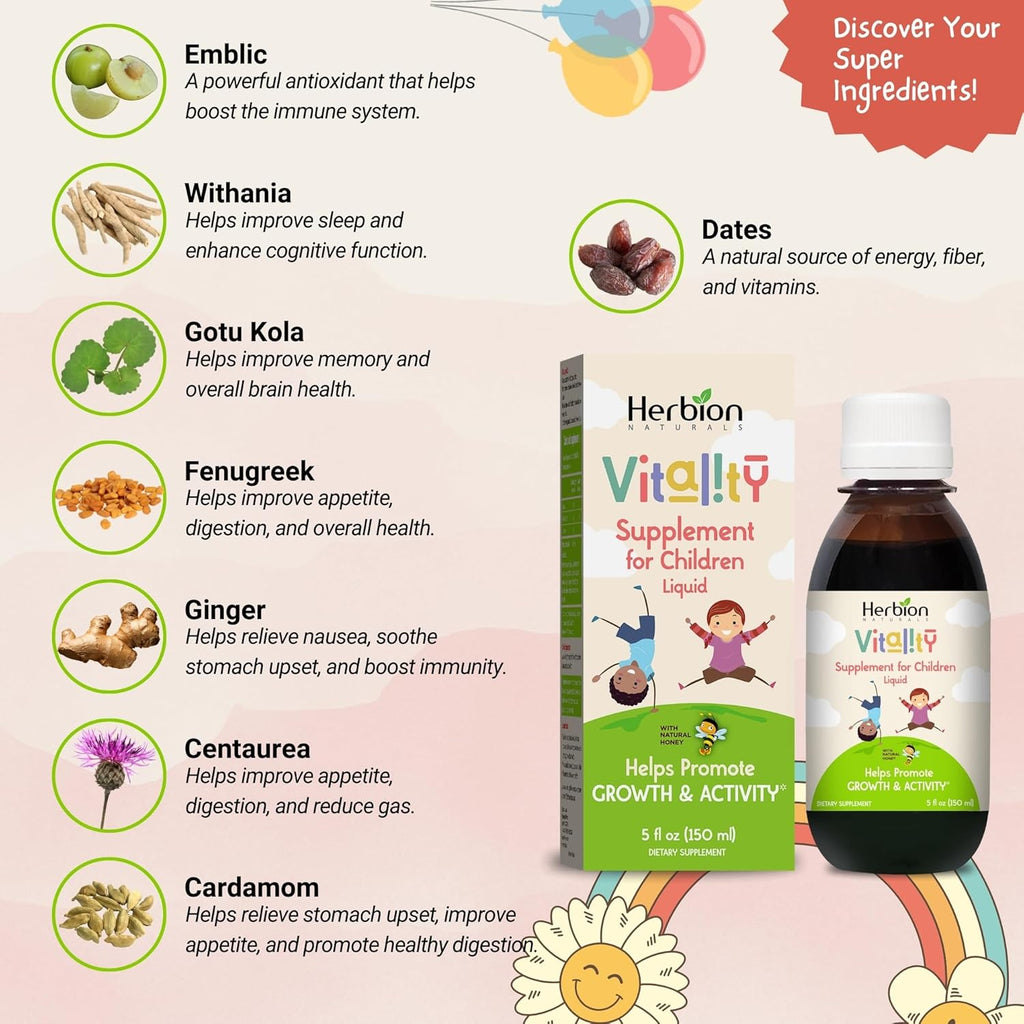 HERBION Naturals Suplemento de Vitalidad Infantil - 150 ml