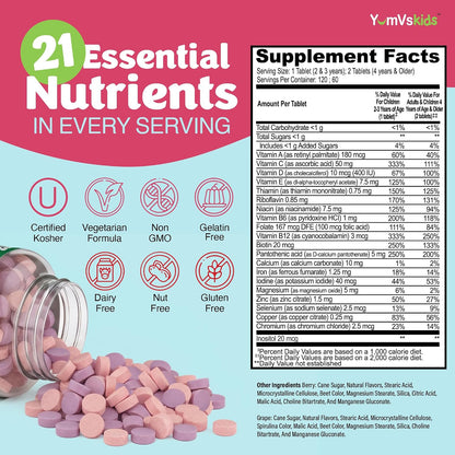 YumVs Multivitamínico Infantil con Hierro y – Formación de glóbulos rojos: El hierro contribuye a la formación – Image 2