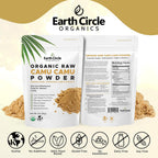 Earth Circle Organics Camu Camu en Polvo - Orgánico, 85g
