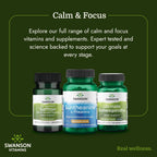Swanson Double Potency Suntheanine L-Teanina 200 mg - 60 Cápsulas Vegetales