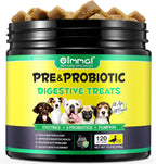 Probióticos para Perros con Omega-3 y 6 - Masticables Digestivos - 120 unidades