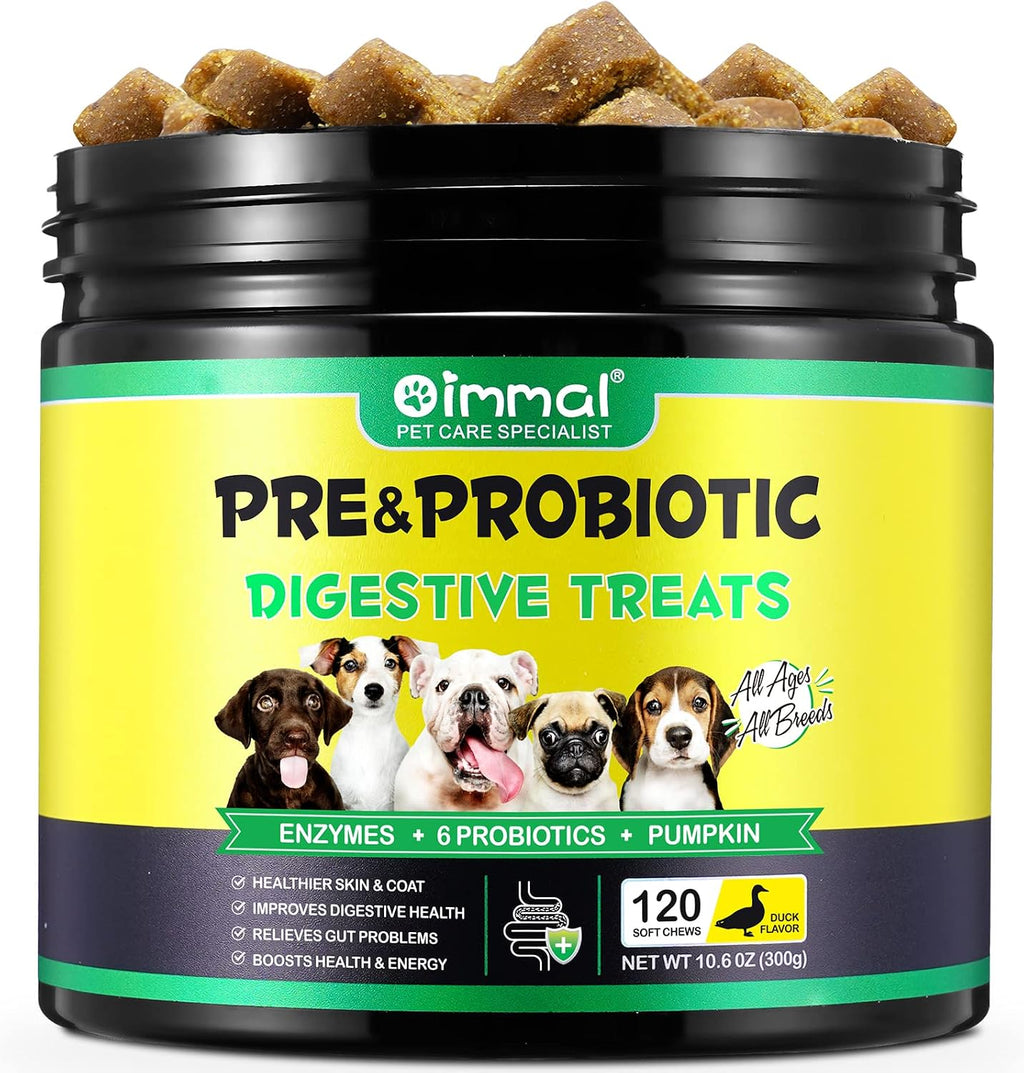 Probióticos Masticables para Perros ALIVO - 120 uds, Sabor Pato