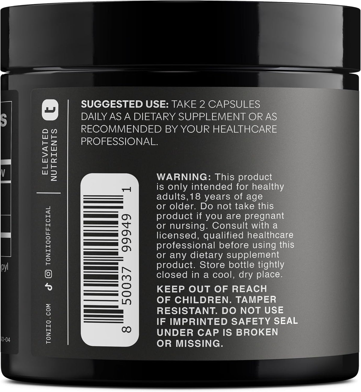 Toniiq Fisetin 500mg de Alta Pureza - 98%+ con Aceite MCT - 60 Cápsulas – Image 3