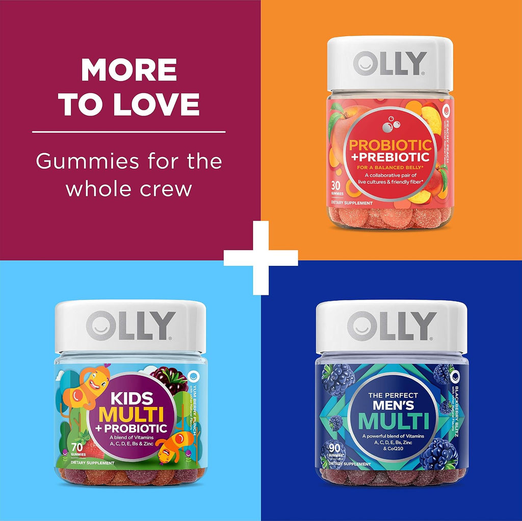 OLLY Multivitamínico Femenino en Gominolas, Sabor Berry, 180 Gominolas (90 Días de Suministro)