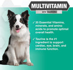 Progility Multivitamínico Diario para Perros – Con Taurina y Probióticos, Masticables Sabor Bacon y Queso (90 unidades)