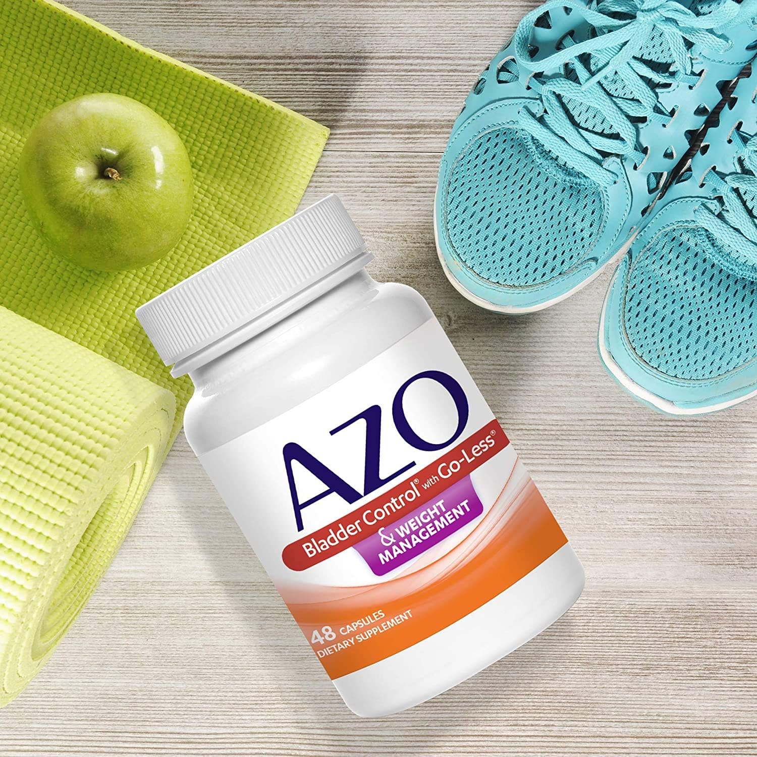 AZO Control de Vejiga con Go-Less® y Control de Peso - 48 Cápsulas