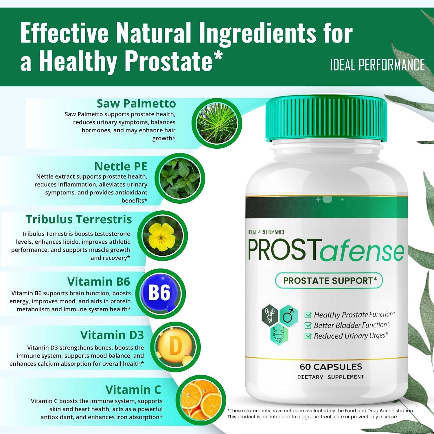 Prostafense Complemento para la Salud de la Próstata - Cápsulas - Pack de 2