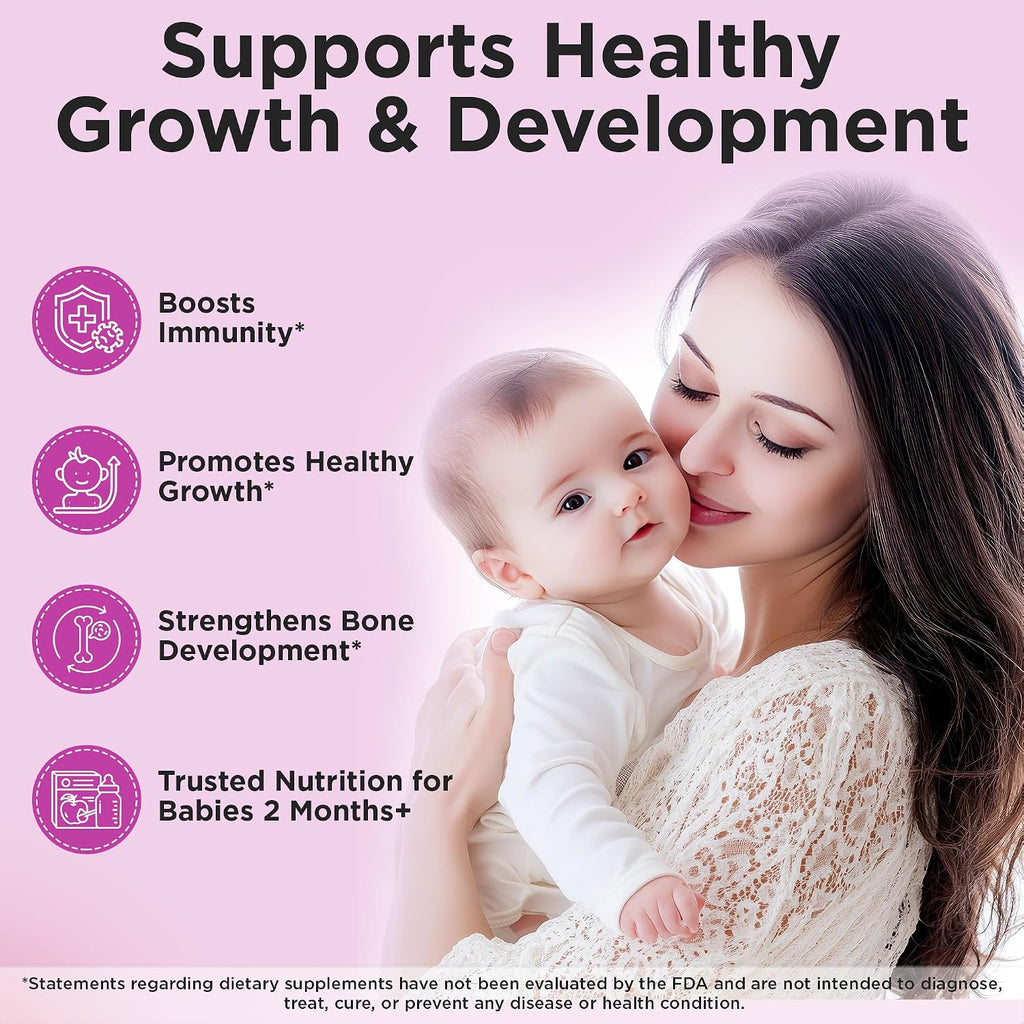 Wellements Organic Baby Multivitamin Drops - Gotas Multivitamínicas Orgánicas para Bebés y Niños Pequeños (30 ml) - Sabor Cereza