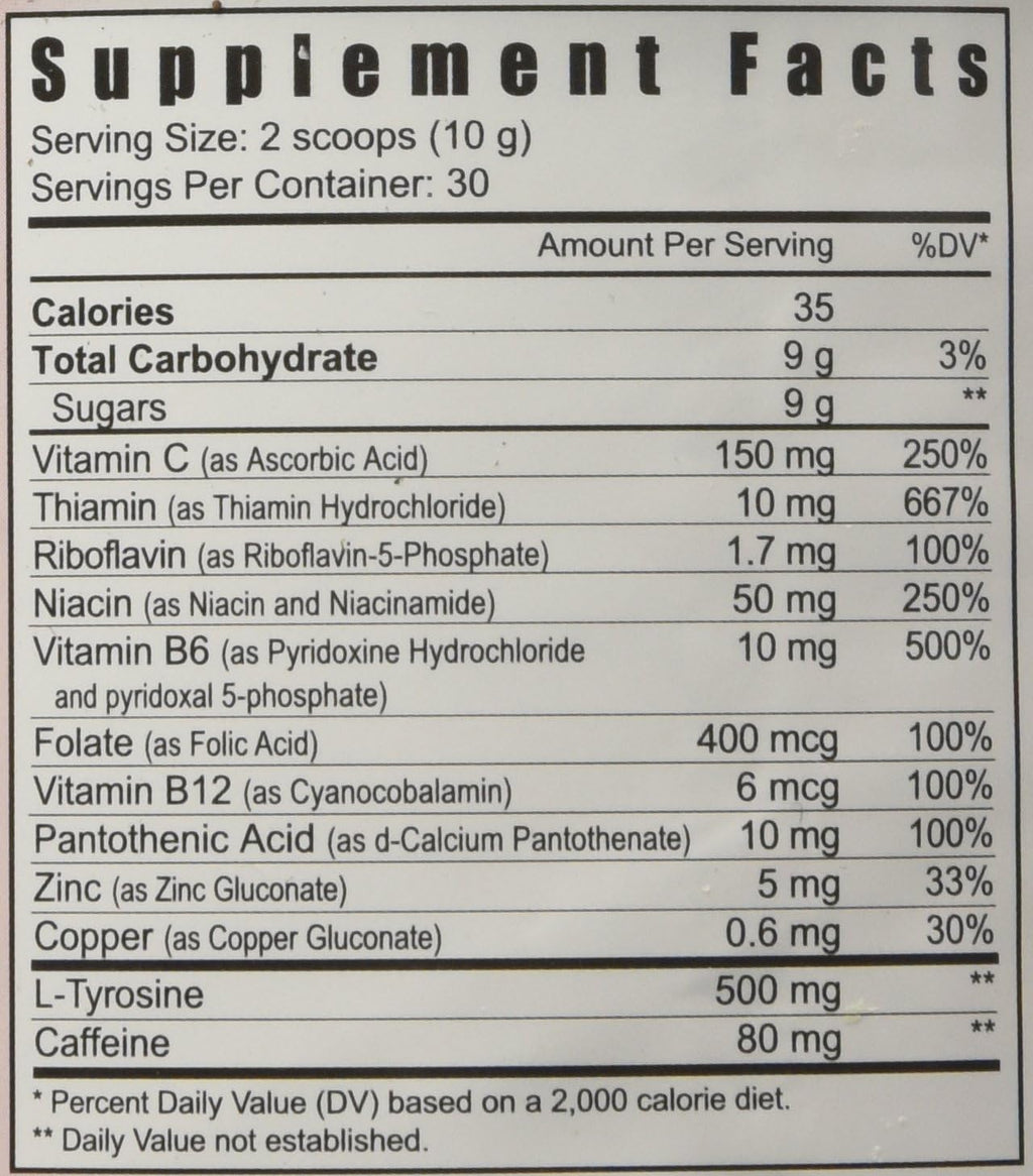 Get-Go-N Plus - Complejo B con Cafeína para Energía Todo el Día (300g)