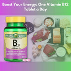 Vitamina B12 1000 mcg - Comprimidos de Liberación Gradual, 60 Comprimidos