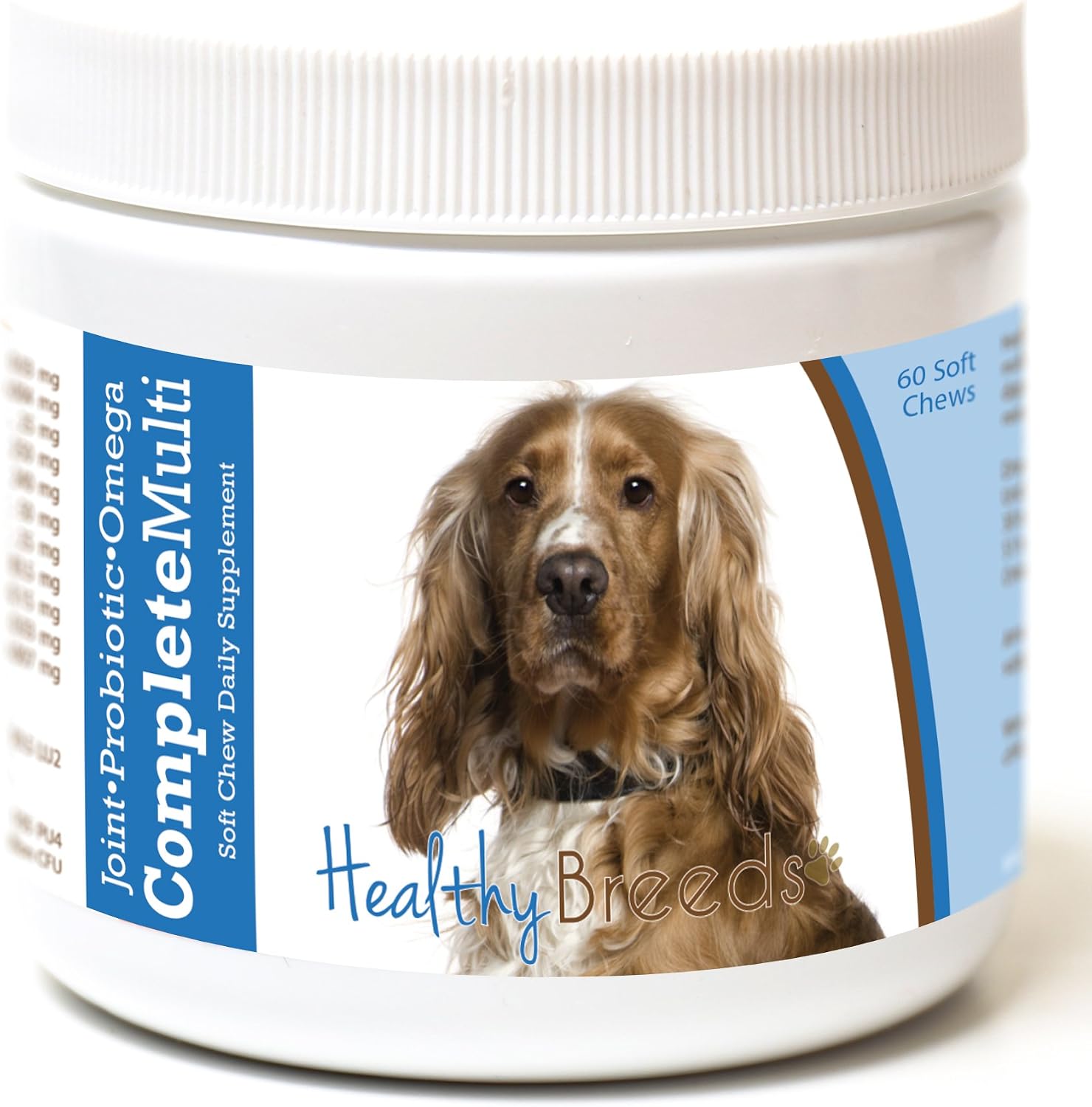 Healthy Breeds English Cocker Spaniel Multivitamínico Todo en Uno Masticables 60 uds