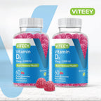 Viteey Gomitas de Vitamina D3 2000 UI (50 mcg) para Adultos y Adolescentes - 120 gomitas