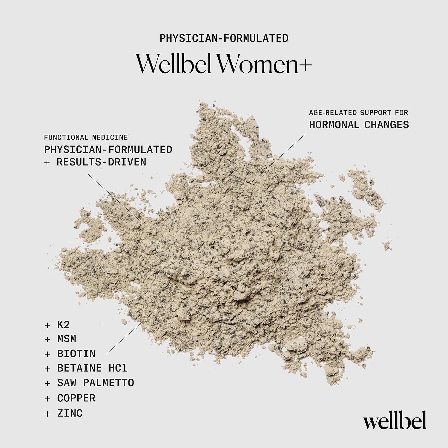 WELLBEL Women+ Complemento para Cabello, Piel y Uñas, 90 Cápsulas