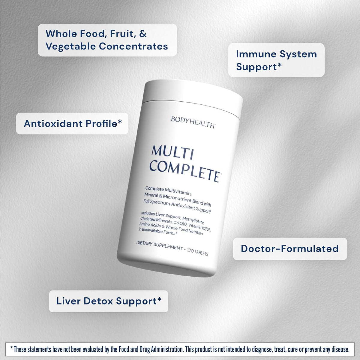 BodyHealth Multi Complete (120 Cápsulas) - – Ingredientes limpios: Sin aditivos artificiales, sin gluten, sin – Image 5