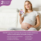 VIDAVITE Gominolas Prenatales Sin Azúcar - 30+ Nutrientes (Colina, Folato, Hierro) para el Apoyo Fetal y Neural, Huesos, Energía e Inmunidad - Vitaminas Prenatales Veganas para Mujeres (60 Gominolas)