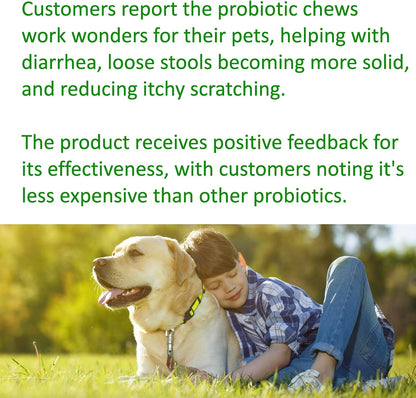 TummyWorks Probióticos para Perros - 120 Masticables Suaves para la Salud Digestiva, Intestinal, Inmunidad, Energía, – Image 8