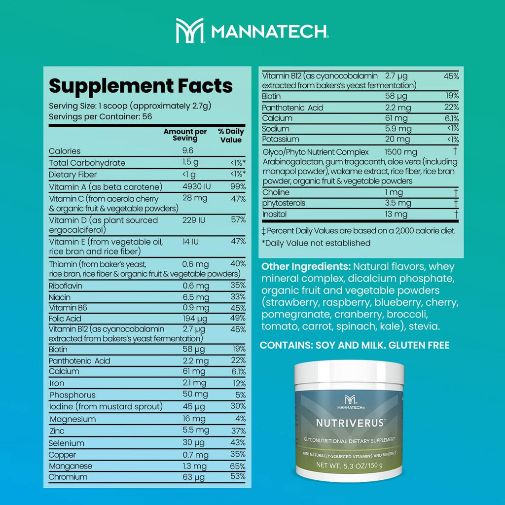 NutriVerus Suplemento Gliconutricional en Polvo, 150g