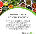 NaturesPlus Vitamin C 1000 mg with Rose Hips - 60 Sustained Release Tablets