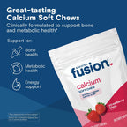 Bariatric Fusion Calcio Citrato con Vitamina D3 - Masticables Sabor Fresa - 60 unidades