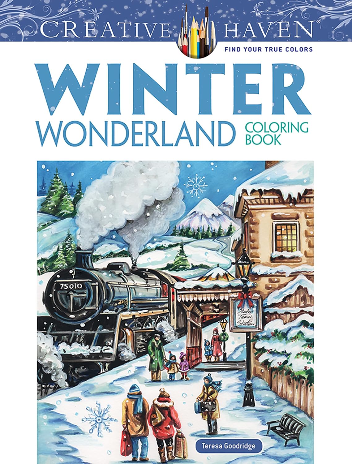Libro para colorear El país de las maravillas invernal de Creative Haven