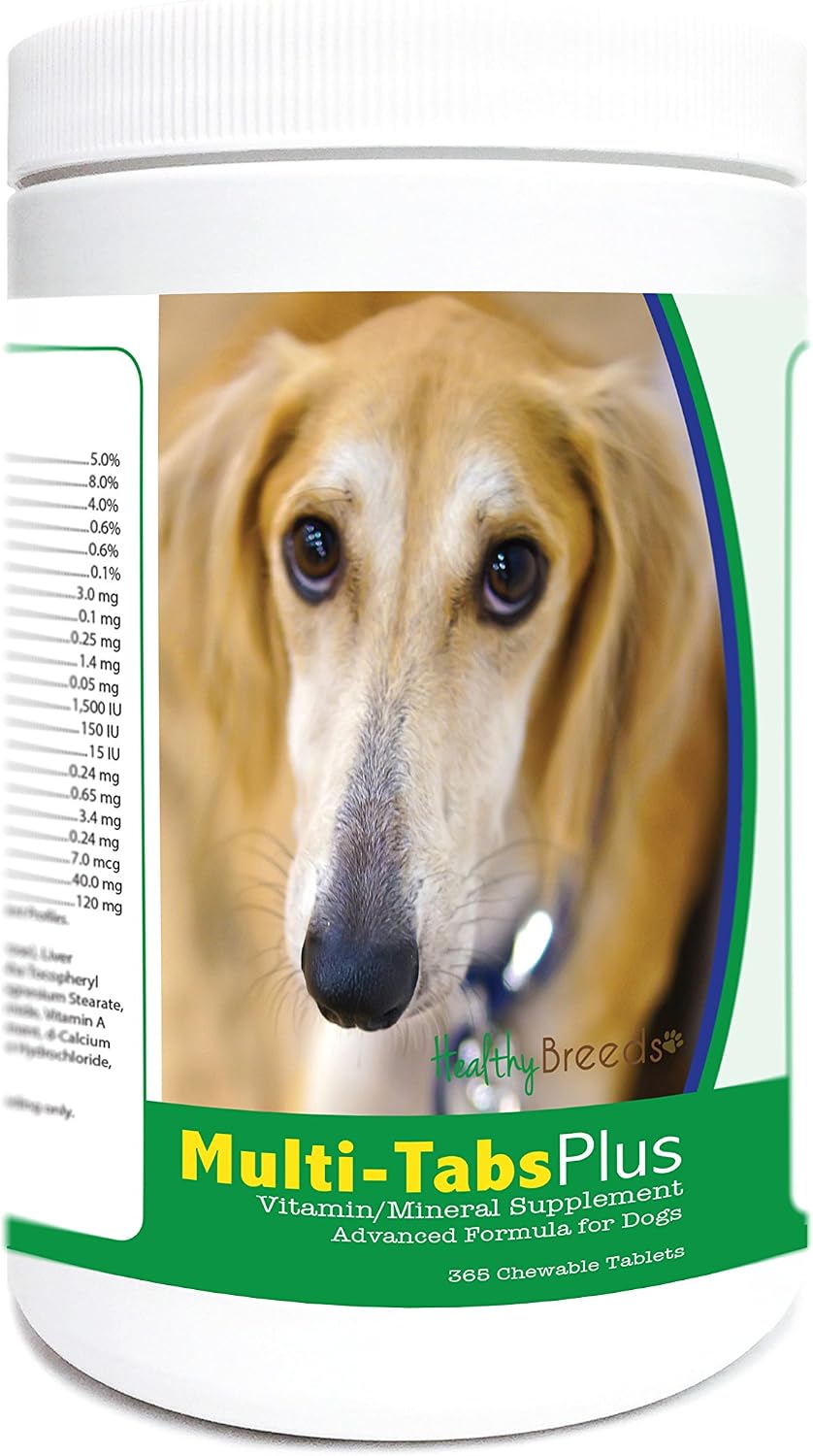 Healthy Breeds Multi-Tabs Plus Comprimidos Masticables Multivitamínicos para Perros, 365 unidades
