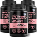 14-en-1 Complejo de Inositol para Mujer – 40:1 Myo & D-Chiro Inositol con Folato, Vitamina D3, Zinc, Magnesio y Botánicos – 120 Cápsulas (Pack de 3)