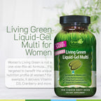 Irwin Naturals Women’s Living Green Liquid-Gel Multivitamins (120 Softgels, 2 Pack)