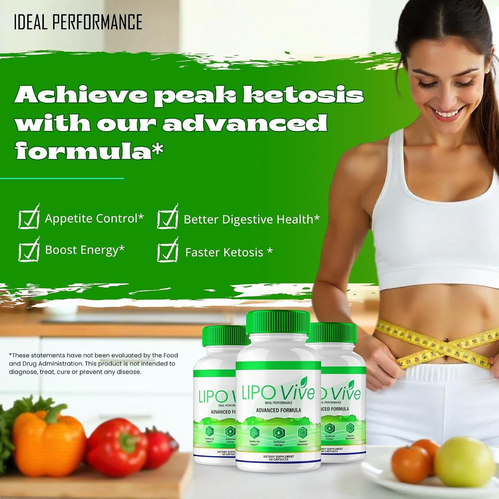 LipoVive Cápsulas - Fórmula Avanzada para Apoyo Energético - 60 Cápsulas