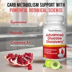 Advanced Glucose Discovery - Complemento para Metabolismo Glucémico con Gymnema Sylvestre, Granada y Crominex 3+ | 90 Cápsulas Veganas