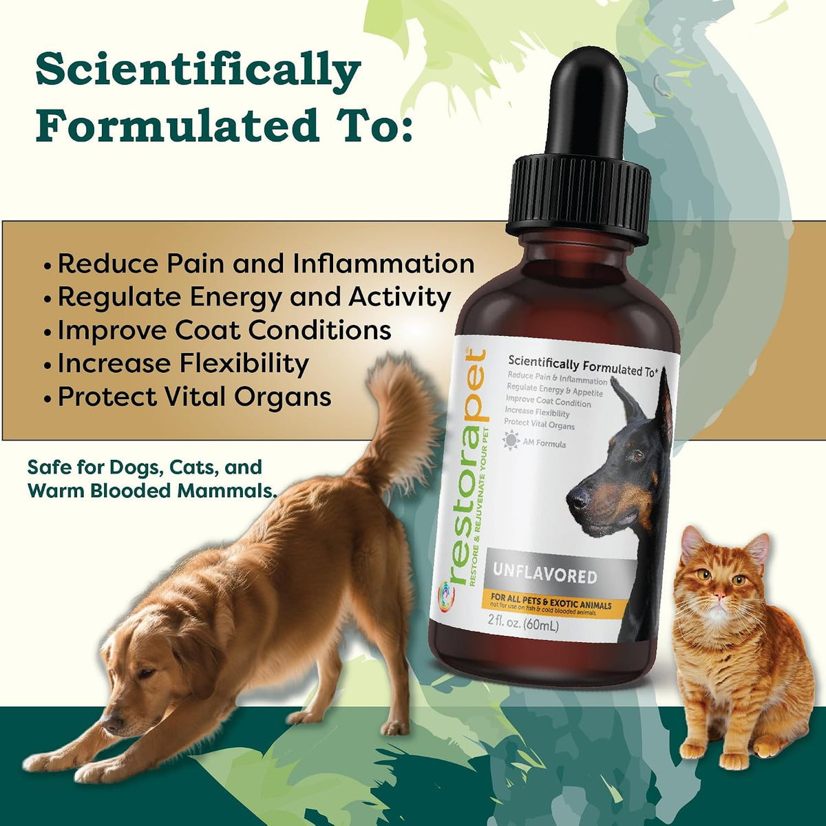 RestoraPet Natural Dog & Cat Unflavored – Luteína y Zeaxantina: Carotenoides que apoyan la salud ocular y la – Image 3