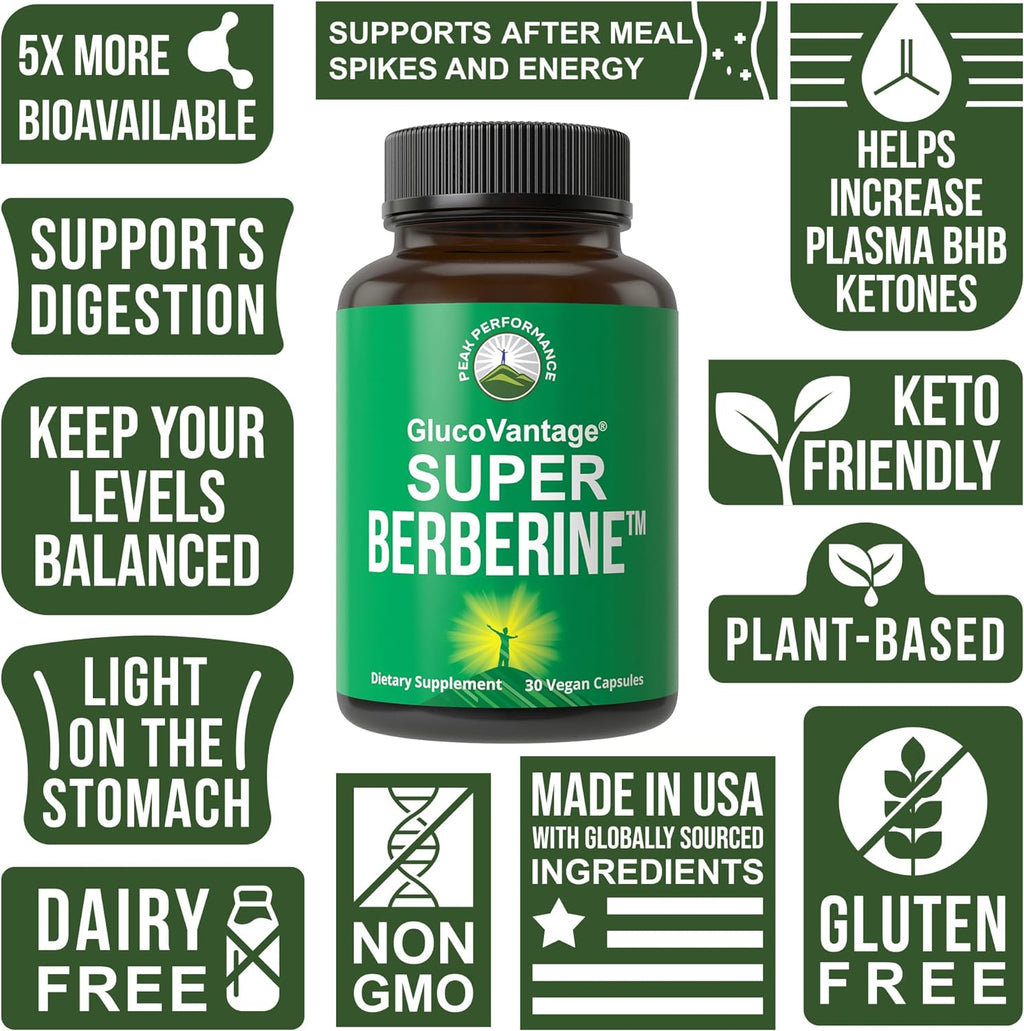 Dihydroberberine Super Berberine - GlucoVantage® 200mg - Cápsulas Veganas