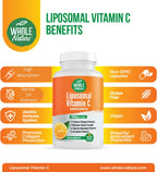 Vitamina C Liposomal 1200 mg - 180 Cápsulas Veganas de Alta Absorción